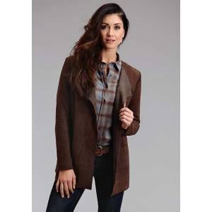 Stetson Ladies Novelty Solid Suede Long Jacket