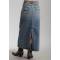 Stetson Ladies Summer III Long Denim Skirt With Back Slit