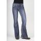 Stetson Ladies 816 Fit Western Deco Stitch Back Pocket Flared Leg Jeans