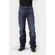 Stetson Mens 1312 Fit Medium Wash Heavy Stitched Back Pocket Jeans