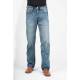 Stetson Mens 1312 Fit Pieced Denim X Deco Back Pocket Jeans