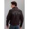 Stetson Mens Curved Front Yokes Into Shoulder Lamb Leather Jacket