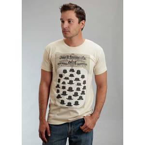 Stetson Mens Many Hats Design T-Shirt