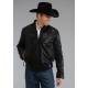 Stetson Mens Smooth Lamb Leather Jacket - Black