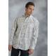 Roper Mens Amarillo Scatter Paisley Allover Print Long Sleeve Button Shirt