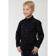 Roper Boys Solid Poplin Long Sleeve Button Shirt - Black