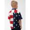 Roper Boys Stars & Stripes American Flag Short Sleeve Button Shirt