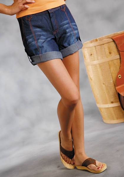 lightweight denim shorts