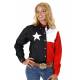 Roper Ladies Texas Pieced Flag Long Lseeve Snap Shirt