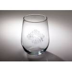 Kelley Jumper Floral Etched Stemless Wine Glass