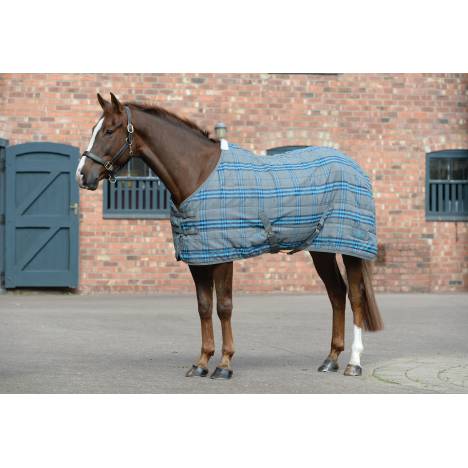 Saxon Polypropelene Stable Blanket - Grey/Blue