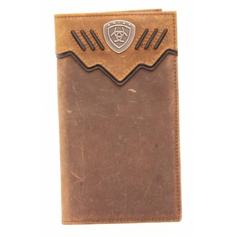 Ariat Mens Rodeo Colored Tab Shield Concho Wallet