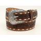 Ariat Mens Tapered 1 3/4 Floral Embossed Laced Edge Western Belt