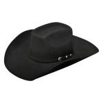 Ariat Mens Wool Added Money Crown 3 Pc Buckle Band Western Hat