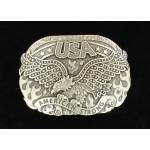 Nocona Mens Oval Eagle American Strong Fire Buckle