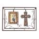 Western Moments Metal Framed Cross And Picture Frame