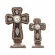 Western Moments Mirror Accent Table Cross Set
