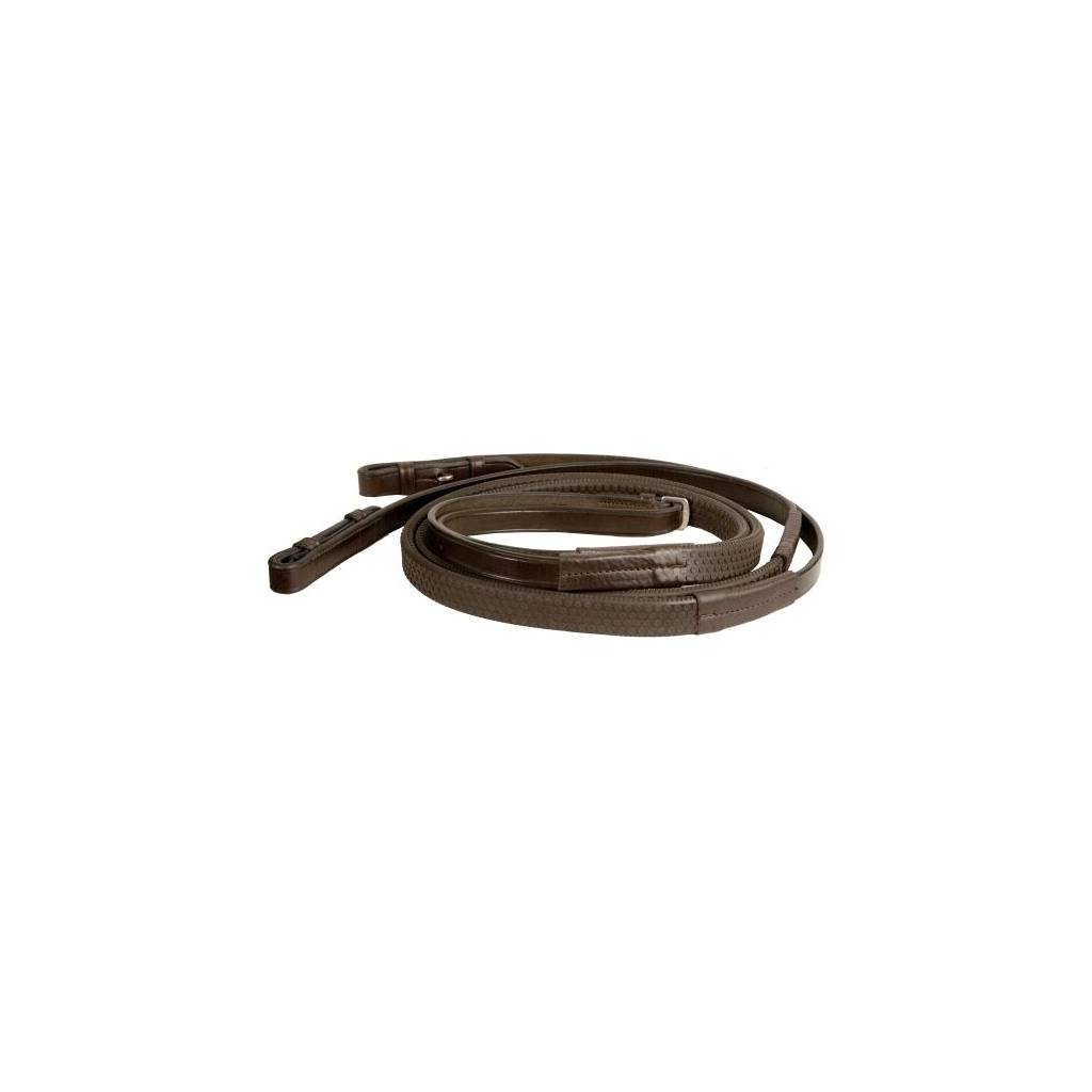 M. Toulouse Soft Touch Flat Leather Rubber Reins