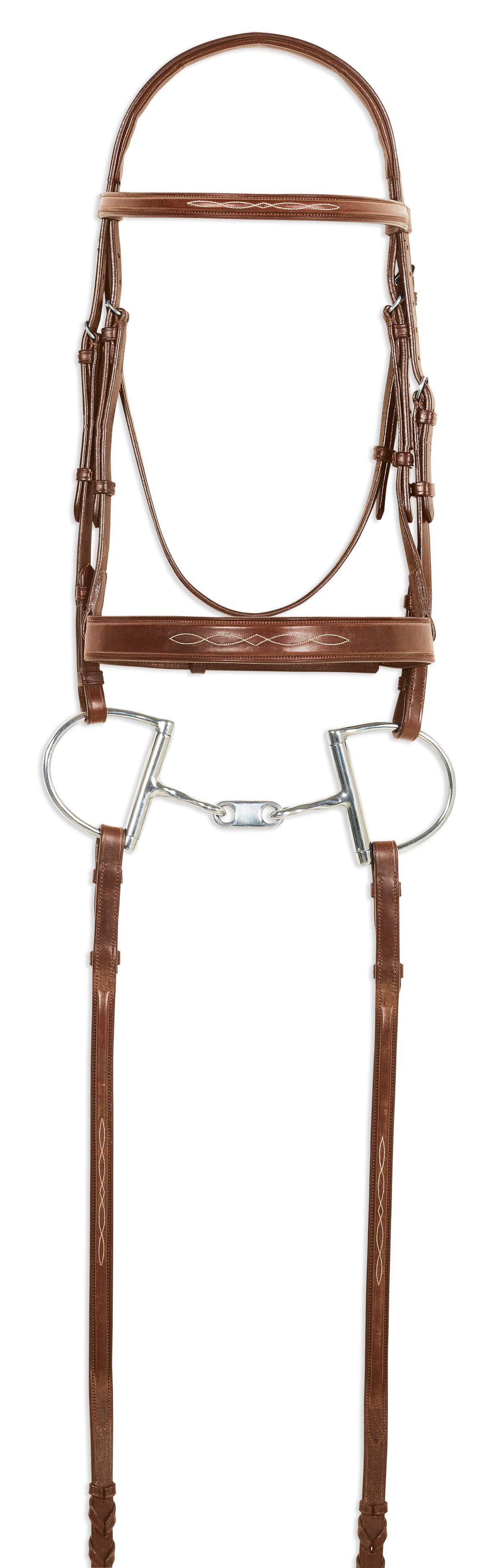 470461CHS HRSE Pessoa Pro Fancy Stitch Wide Nose Bridle sku 470461CHS HRSE