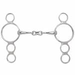 Toklat 4-Ring French Link Continental Gag Bit - 21Mm