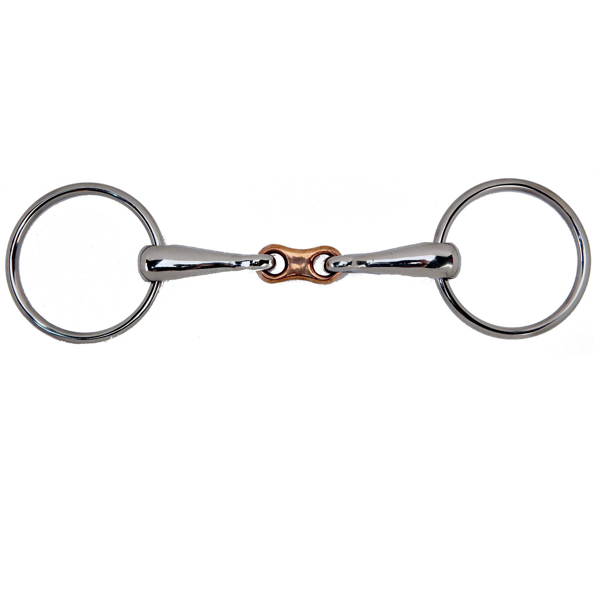 Toklat Loose Ring Copper French Link Snaffle Bit - 16 Mm