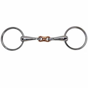 Toklat Loose Ring Copper French Link Snaffle Bit - 16 Mm