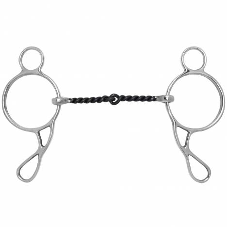 Toklat Twisted Black Steel Wonder Gag Snaffle Bit