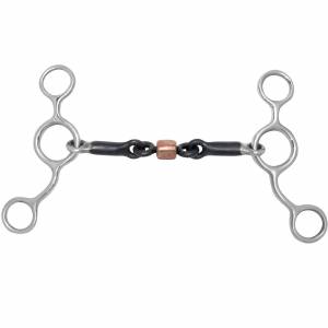 Toklat Dogbone With Roller Jr Cowhorse Gag Bit