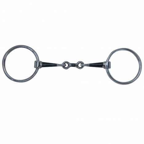 Toklat O Ring Blue Steel Dogbone Snaffle Bit