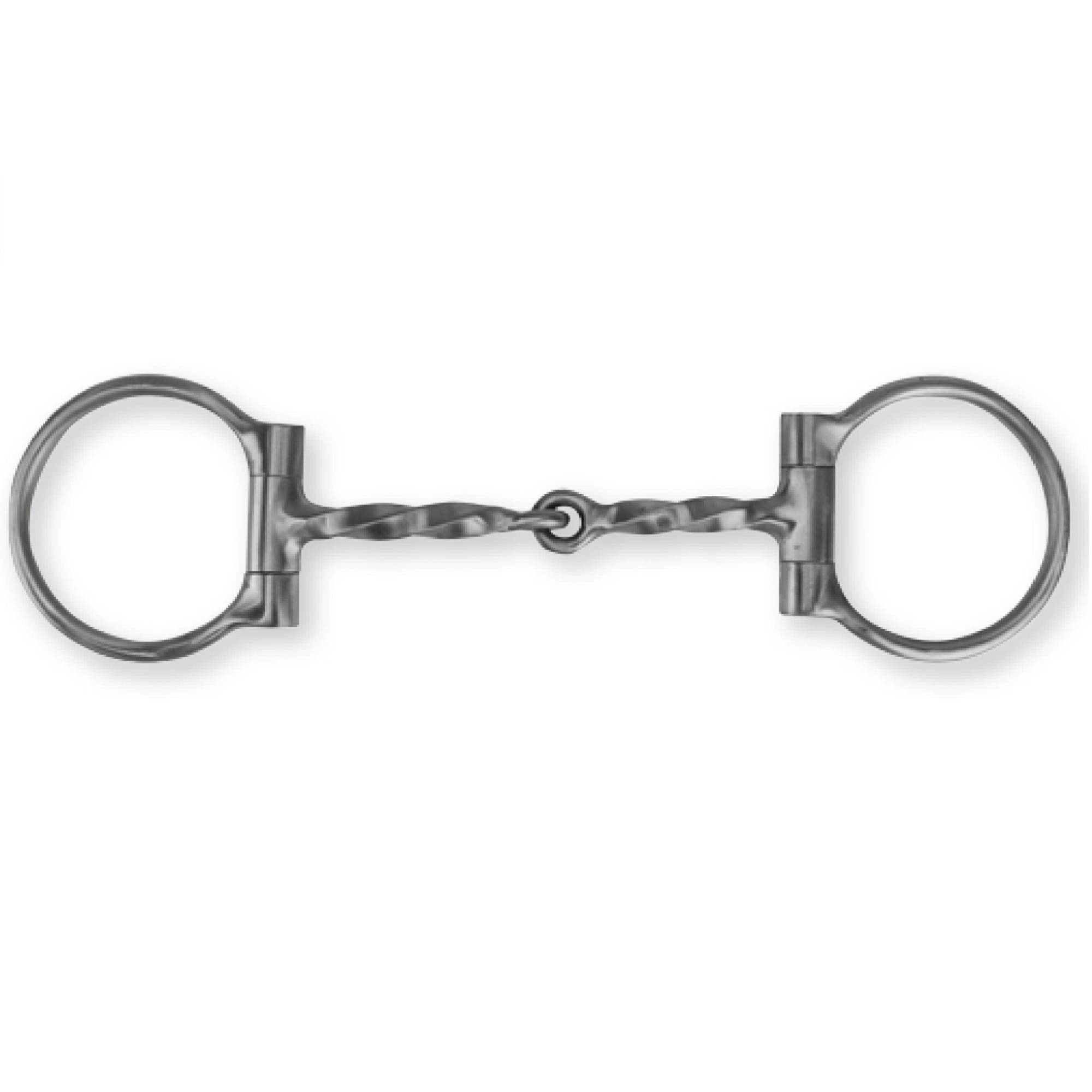 Toklat Brushed Ss Western Offset Dee Square Slow Twist Snaffle Bit