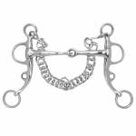 Toklat Argentine Tom Thumb Snaffle Bit With Curb Chain