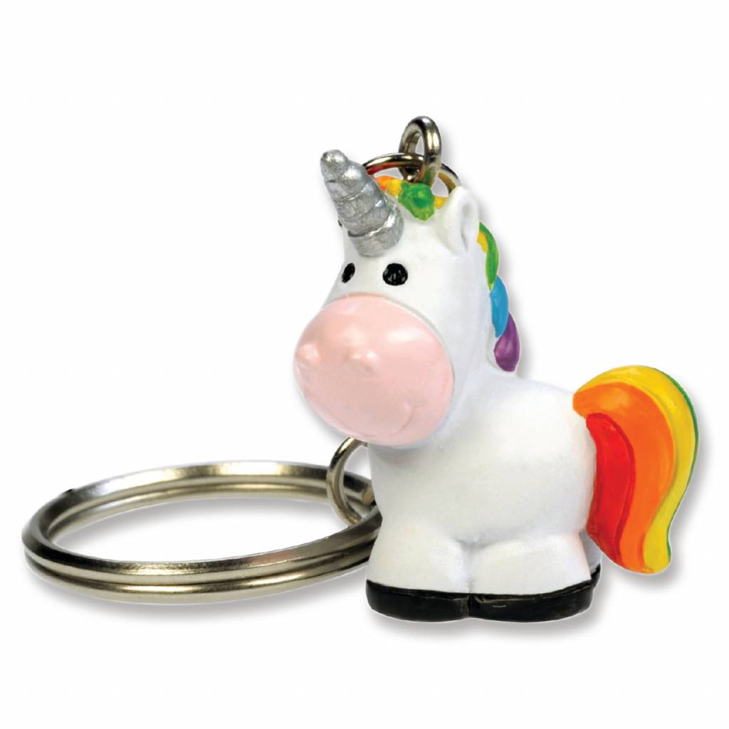 Kelley 3D Rainbow Unicorn Keychain