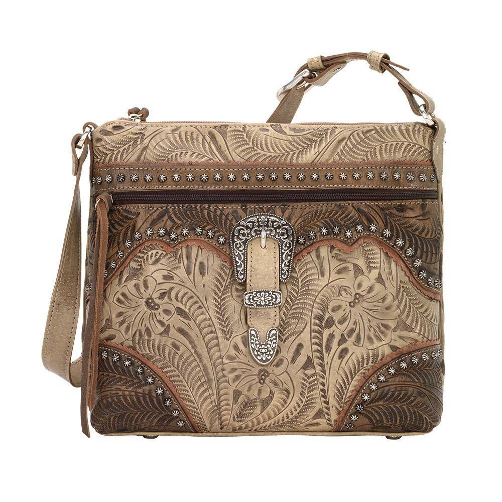 American West Saddle Ridge Zip Top Shoulder Bag
