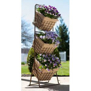 3 Tier Harvest Baskets Planter Stand