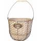 Egg Gathering Basket/Planter With Burlap Liner