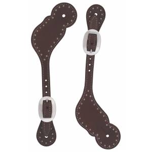 Weaver Working Tack Spur Straps with Spots