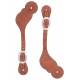 Weaver Harness Leather Spur Straps with Spots