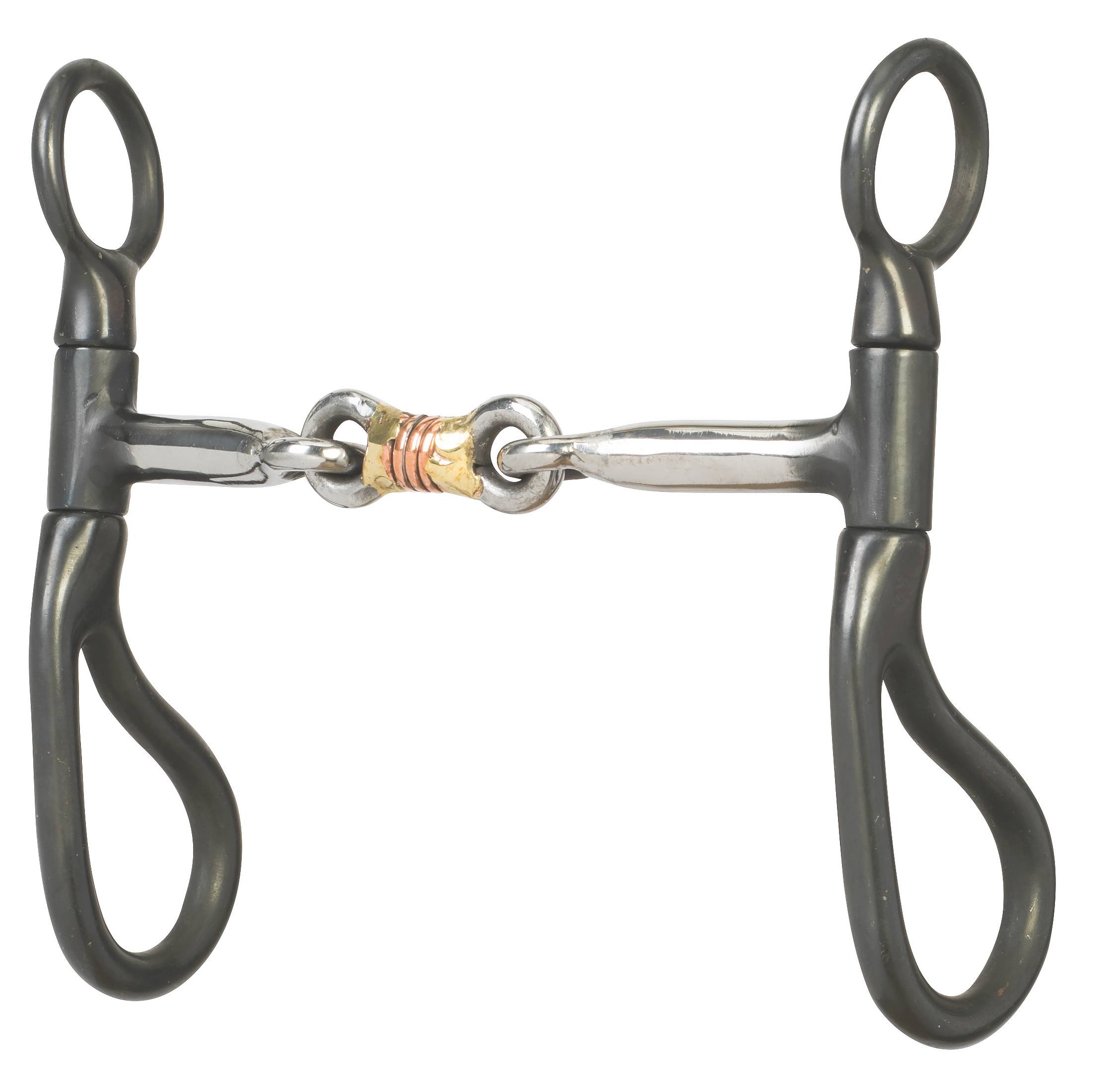 Weaver All Purpose Bit Three-Piece Snaffle Mouth with Copper Inlay