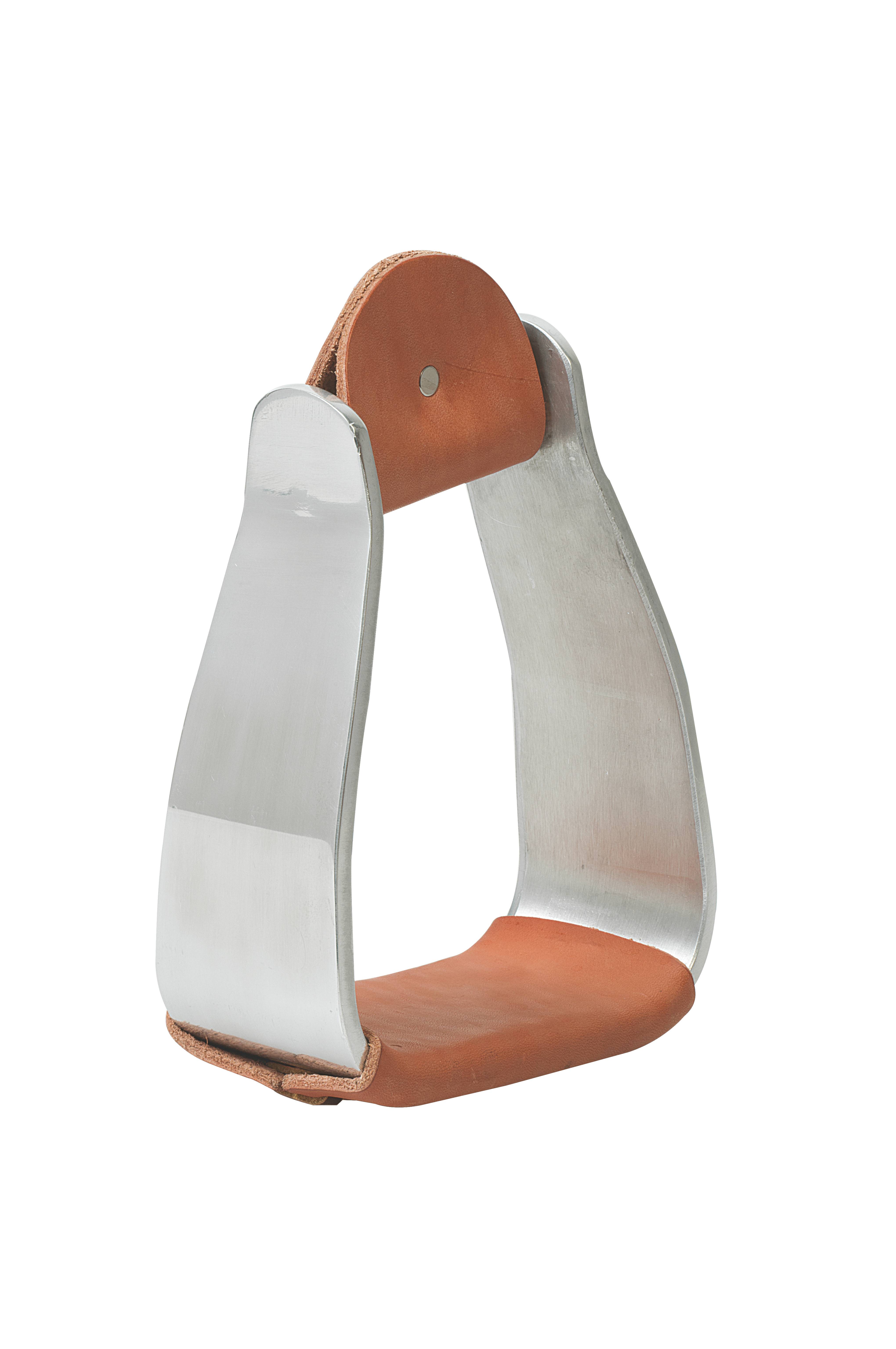Weaver Sloped Aluminum Stirrups with Leather