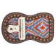 Weaver Leather Beaded Show Number Holder Multi Color Diamond Pattern