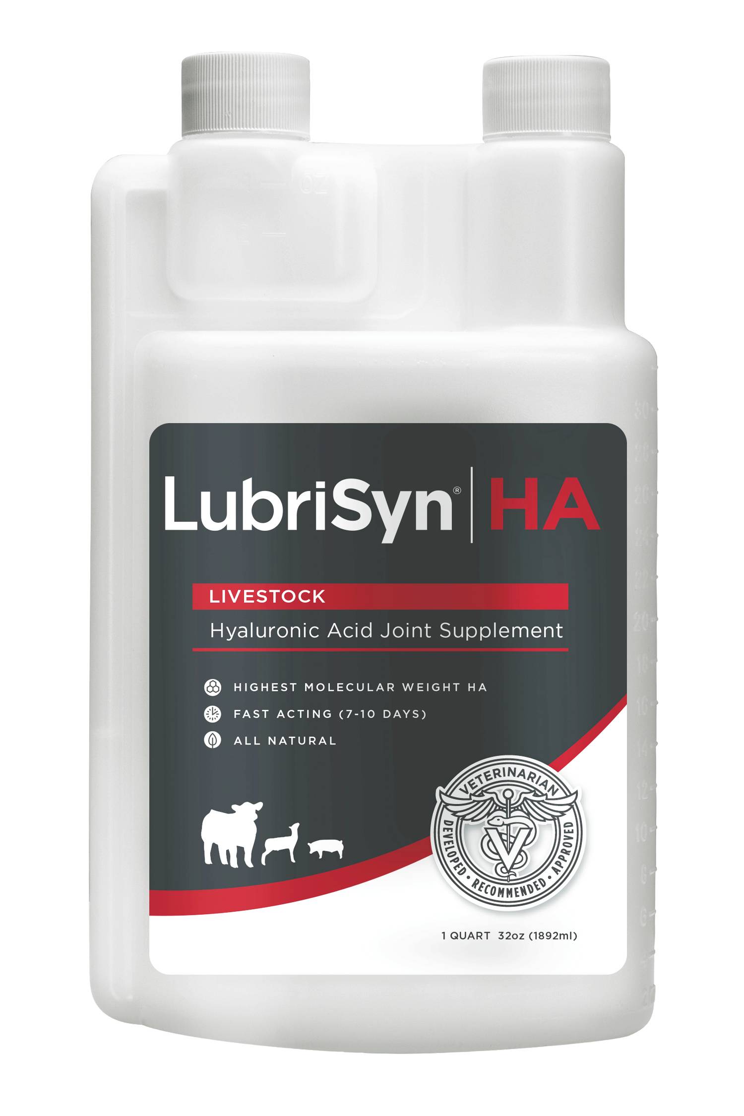LubriSyn HA+ Hyaluronic Acid Livestock Joint Supplement