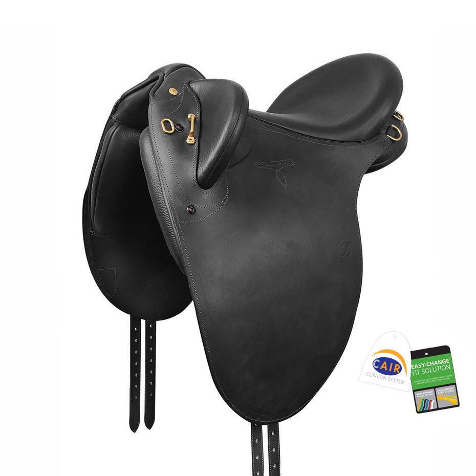 Bates Outback Heritage Saddle CAIR XL Black