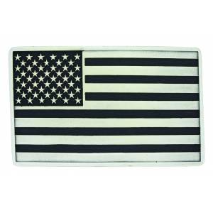 Montana Silver Antiqued American Flag Attitude Buckle