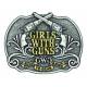 Montana Silver Girls with Gun Right to Bear Arms Attitude Buckle