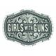 Montana Silversmiths Keeping Tabs on Girls with Guns Attitude Buckle