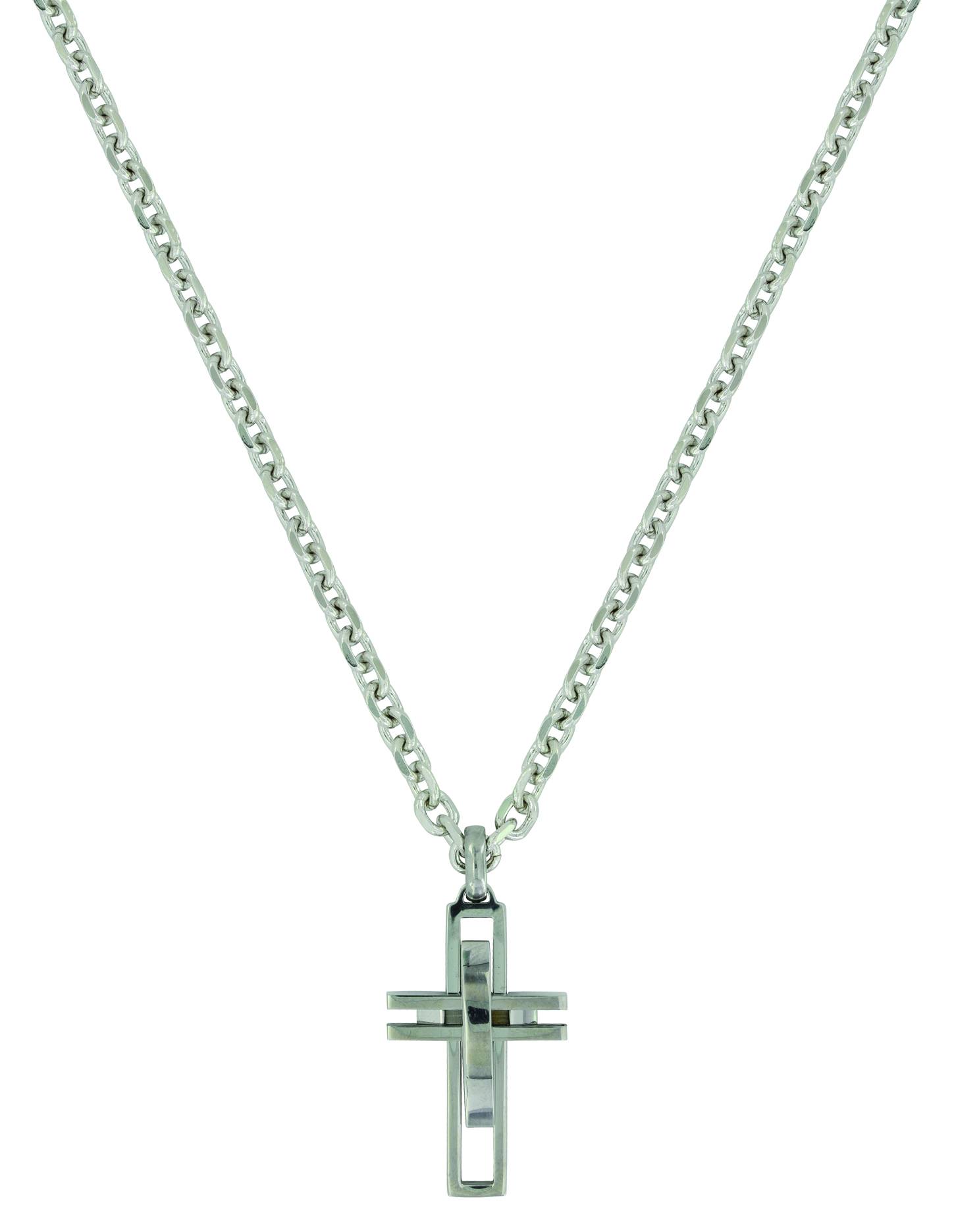 Montana Silver Modern Art Cross Necklace