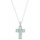 Montana Silver Ribboned Cross Necklace