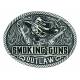 Montana Silver Smoking Guns Outlaw Attitude Buckle