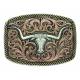 Montana Silversmiths Champion Texas Longhorn Buckle