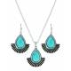 Montana Silver Twirling Turquoise Jewelry Set